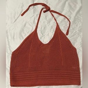 American Eagle women’s large crochet halter tank. Great condition, never worn.